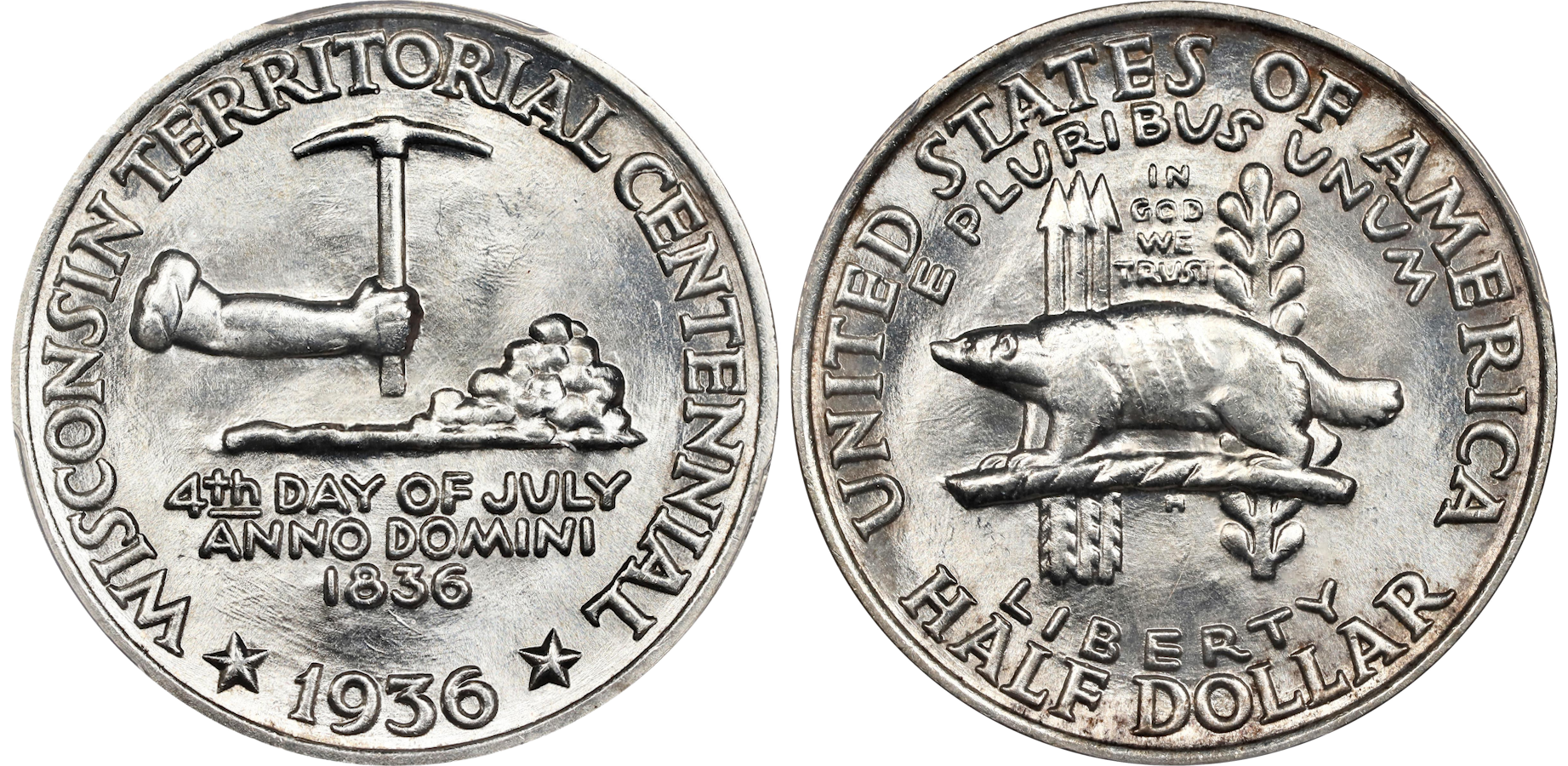 A collection of rare coins from Wisconsin